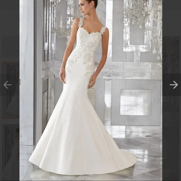 MORILEE Mori Lee BLU MADELINE GARDNER Maris Wedding Dress 6 - Picture 1 of 7